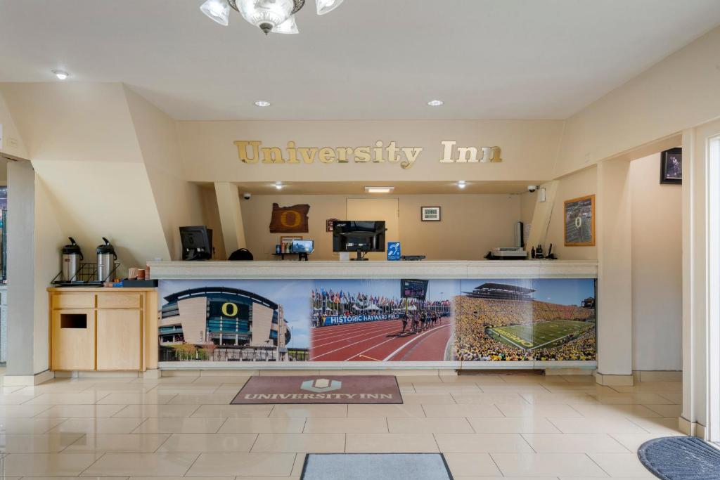 Certifikát, hodnocení, plakát nebo jiný dokument vystavený v ubytování University Inn and Suites Eugene