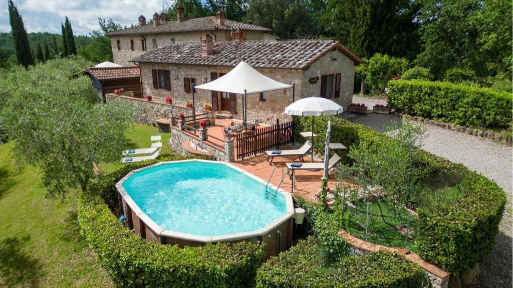 Πισίνα στο ή κοντά στο Sangiovese all'Aia