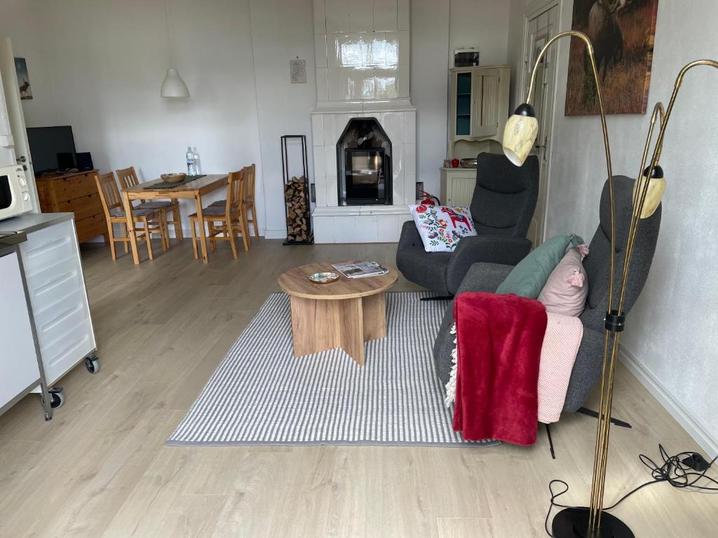 Kuchyň nebo kuchyňský kout v ubytování Anneberg Guesthouse