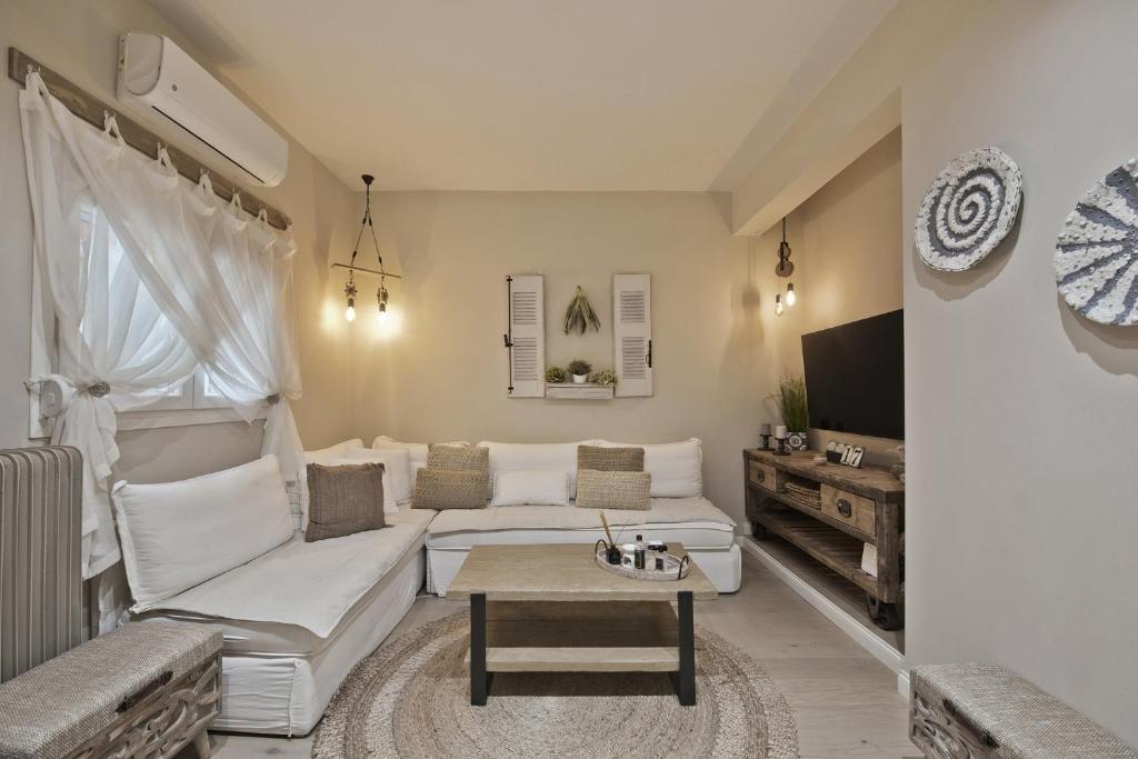 Posedenie v ubytovaní Stylish Apartment at Pagrati