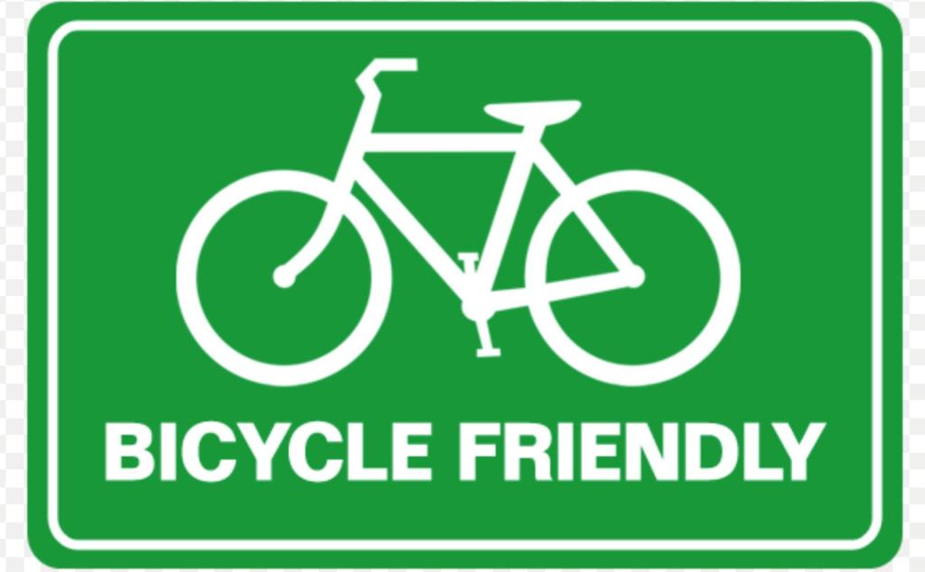 a green bicycle friendly sign with a bike symbol at Bij Sarah in Leopoldsburg