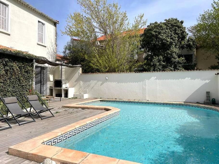 Swimmingpoolen hos eller tæt på Mas en cœur de ville