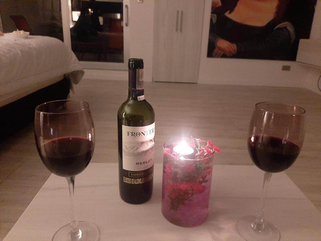 Nápoje v ubytování Mirador samsara Suite Luxury piso completo