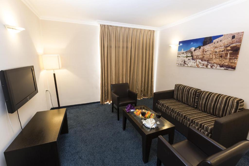Posezení v ubytování Jerusalem Gardens Hotel