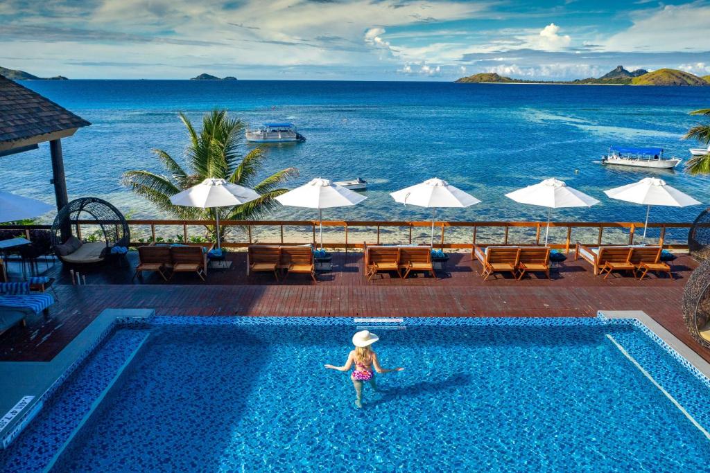 Bazén v ubytování Sheraton Resort & Spa, Tokoriki Island, Fiji nebo v jeho okolí