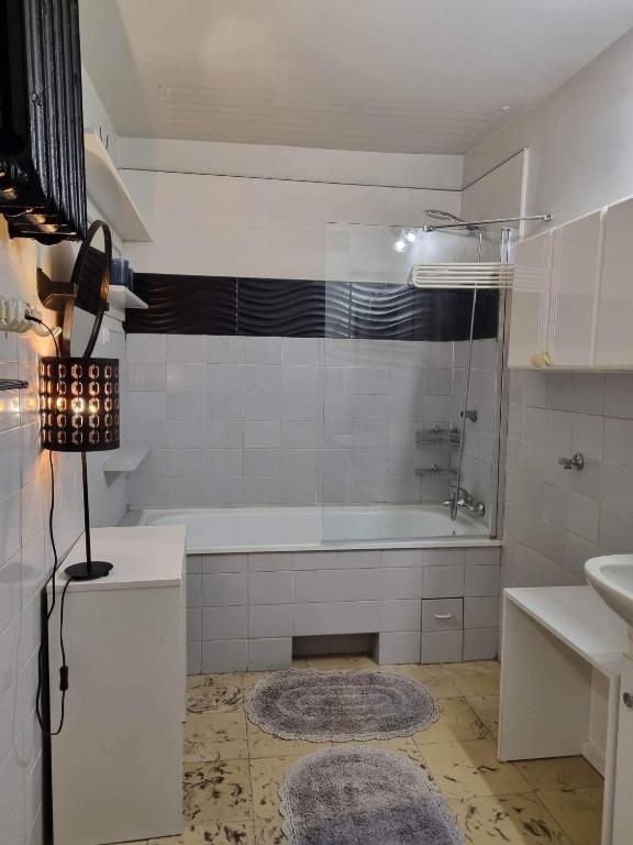 Kúpeľňa v ubytovaní Wzgórze Czwartek