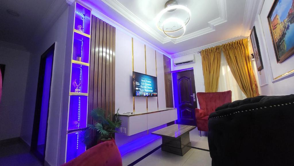 TV a/nebo společenská místnost v ubytování Palazzo Apartments