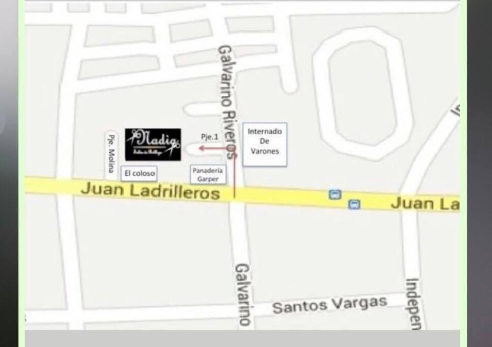 a map of the juan lanewaysktop at Departamento centro de Quellón in Quellón