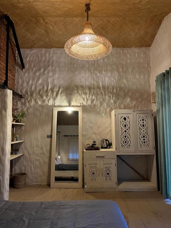 Postel nebo postele na pokoji v ubytování Arawe Retreat