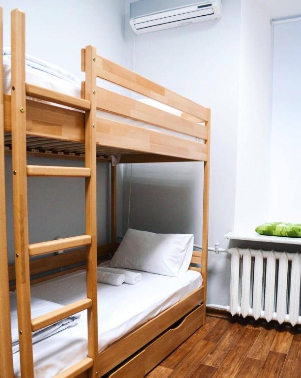 Postel nebo postele na pokoji v ubytování Hostel51
