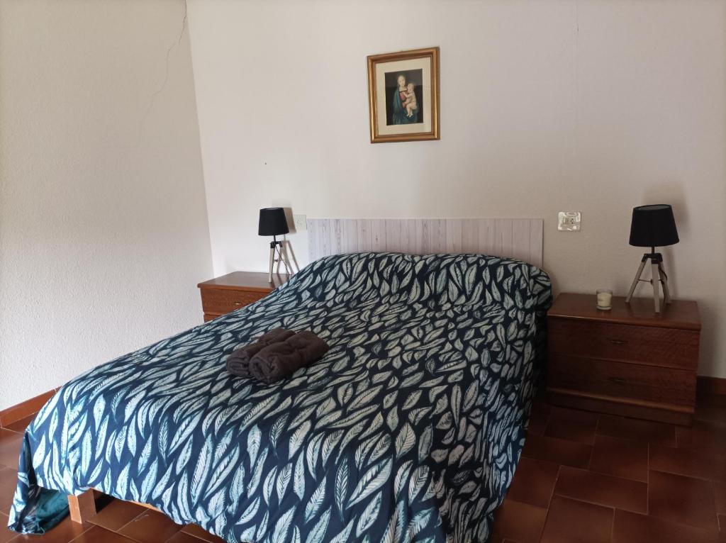 Cama o camas de una habitación en Casa de Familia Estela Baño Compartido