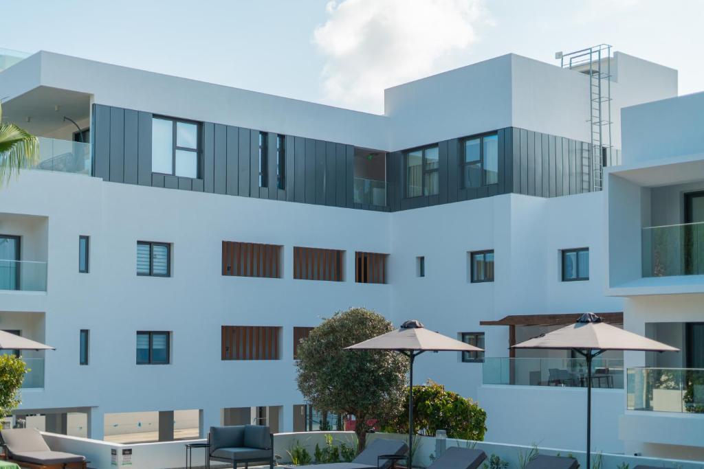 Budova, kde se aparthotel nachází