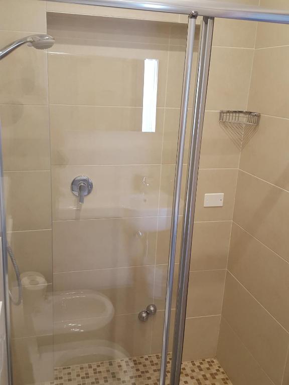 Koupelna v ubytování Hotel Helvetia