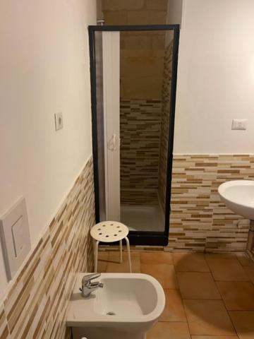Koupelna v ubytování sassi low cost