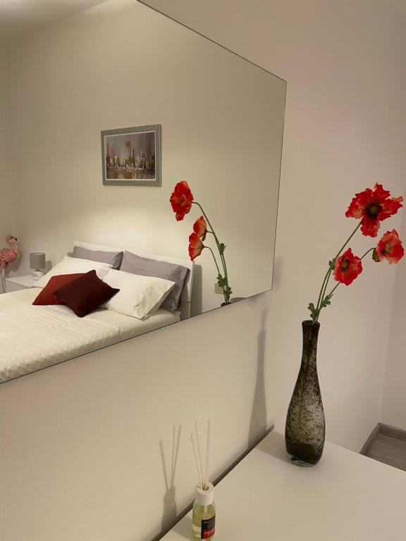 Postel nebo postele na pokoji v ubytování Rondi-Home
