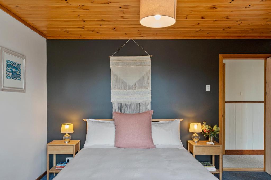Postel nebo postele na pokoji v ubytování Mandala Bruny Island