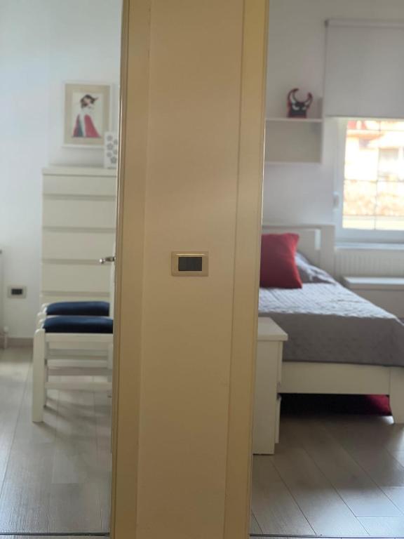 Postel nebo postele na pokoji v ubytování Foleza