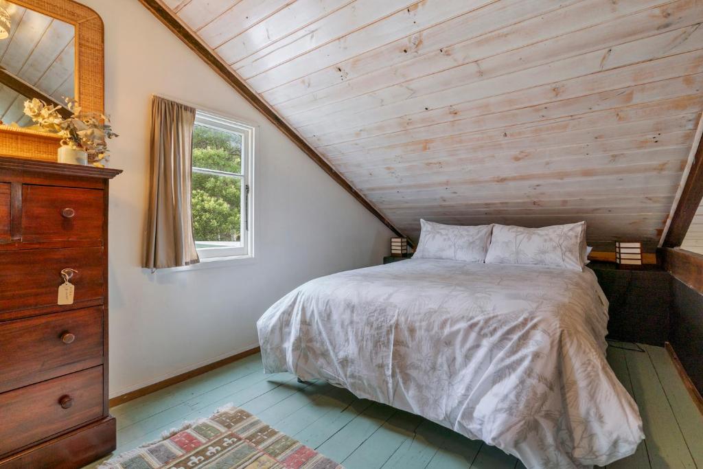 Postel nebo postele na pokoji v ubytování Mandala Bruny Island