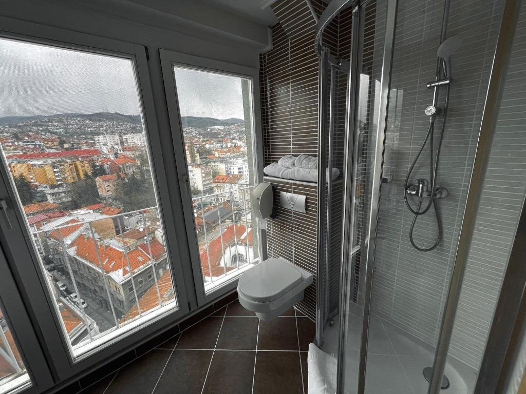 Koupelna v ubytování Hotel City View Deluxe