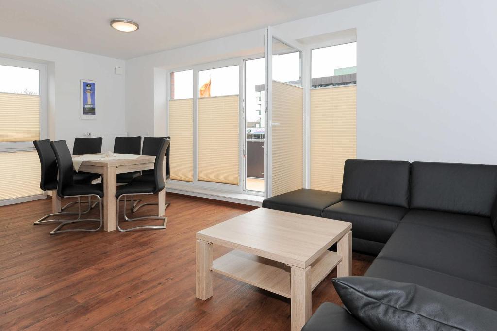 Posezení v ubytování Haus Leuchtturm