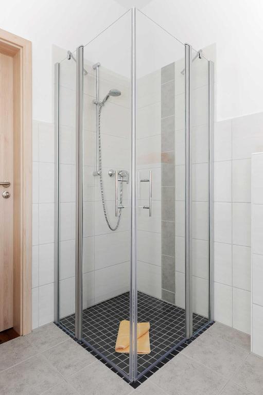 Koupelna v ubytování Haus Leuchtturm