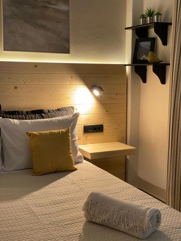 Letto o letti in una camera di Tiny Square
