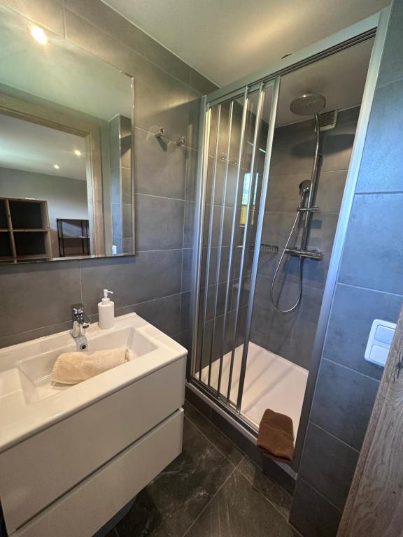 Koupelna v ubytování Haus Tirol