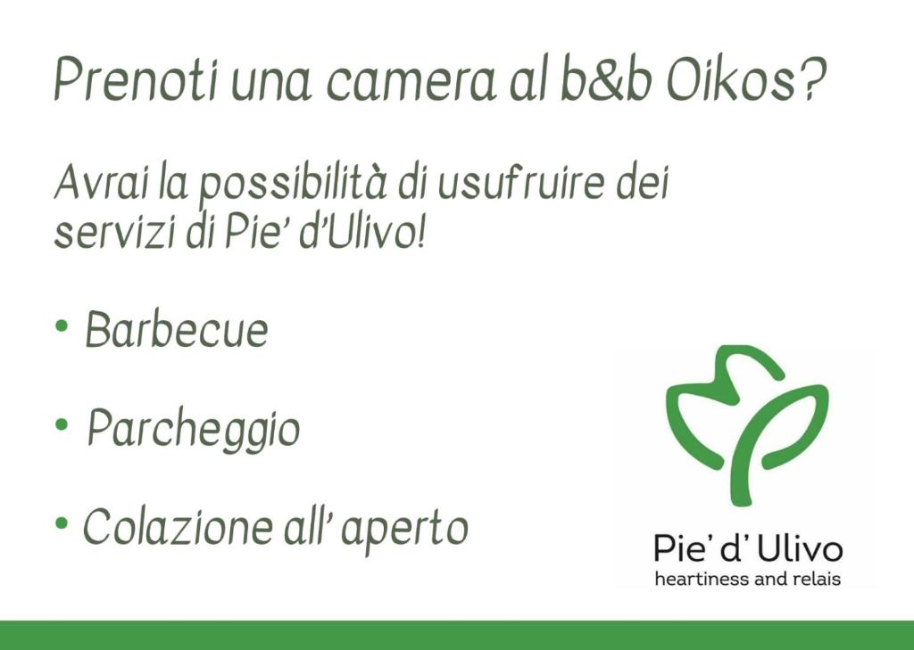 Certifikát, hodnocení, plakát nebo jiný dokument vystavený v ubytování b&b Oikos
