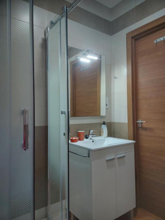Koupelna v ubytování Casa La Morera