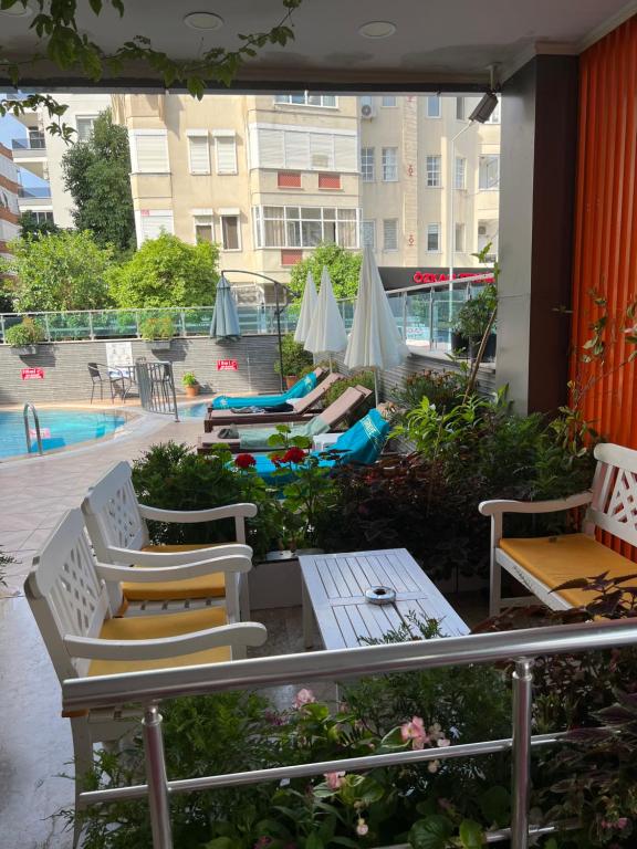 The swimming pool at or close to Cleopatra King Apart