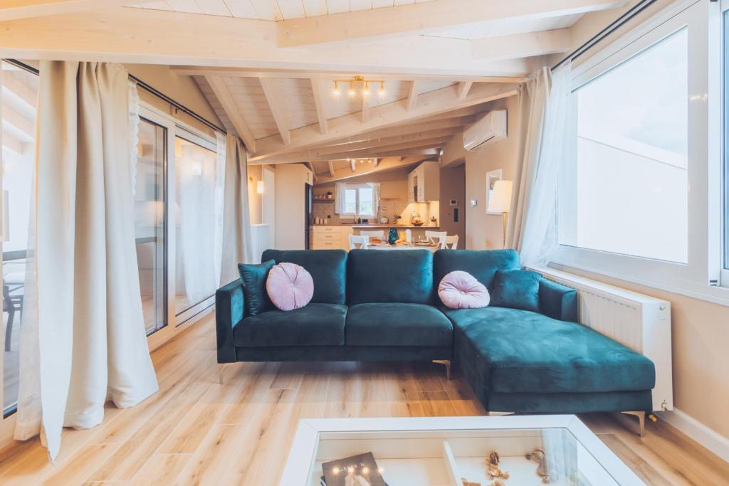 Posezení v ubytování Melena Premium Suites