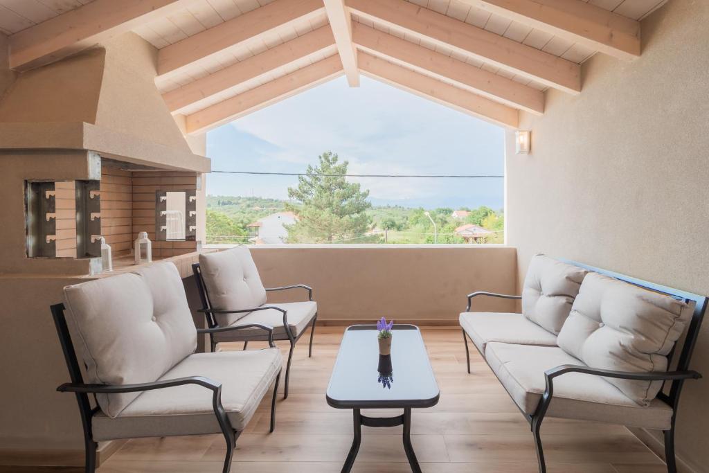 Posezení v ubytování Melena Premium Suites