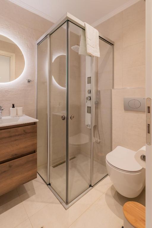 Koupelna v ubytování Melena Premium Suites