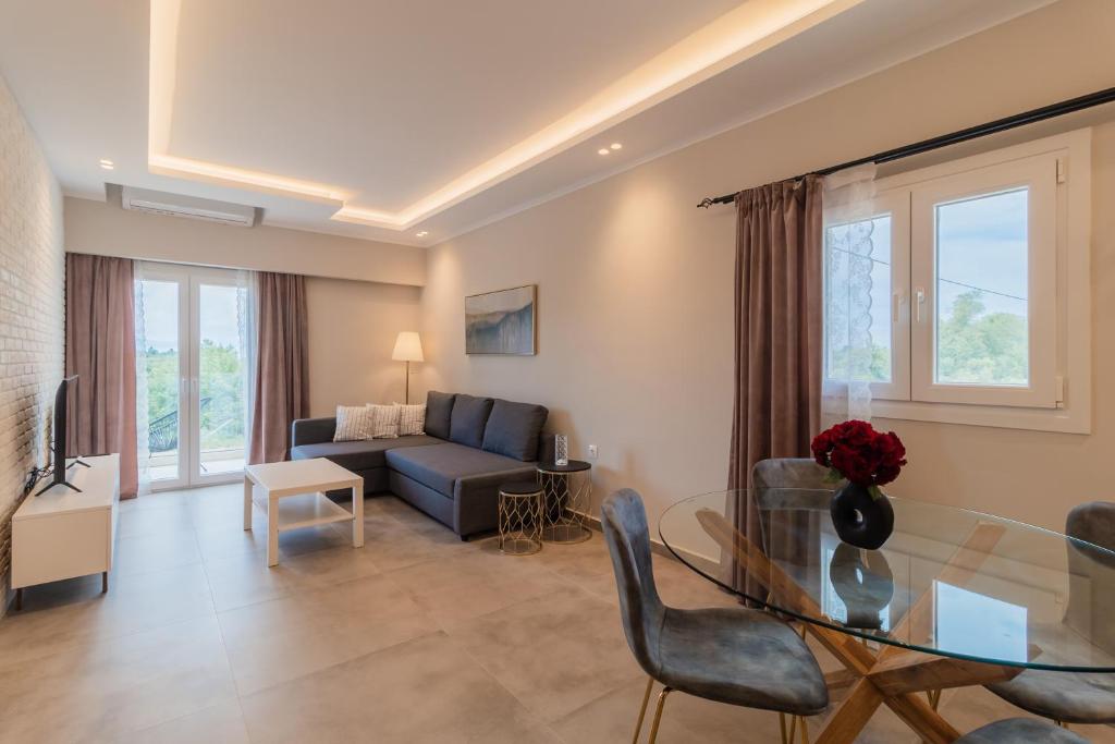 TV a/nebo společenská místnost v ubytování Melena Premium Suites
