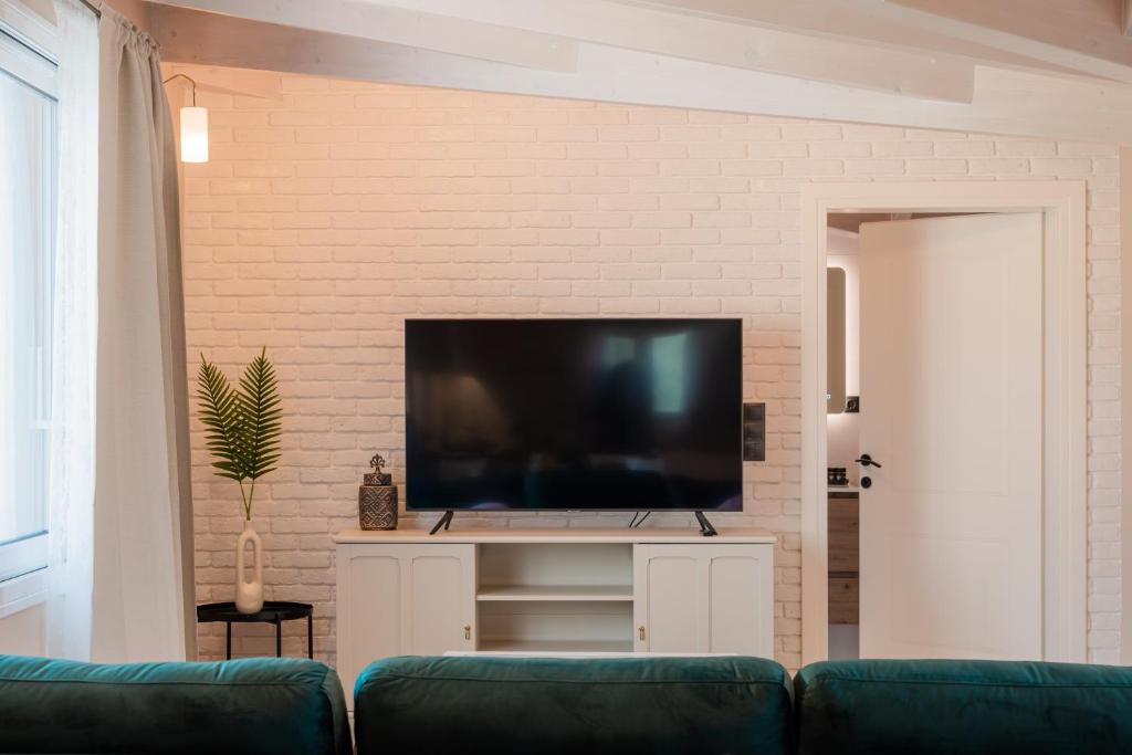 TV a/nebo společenská místnost v ubytování Melena Premium Suites