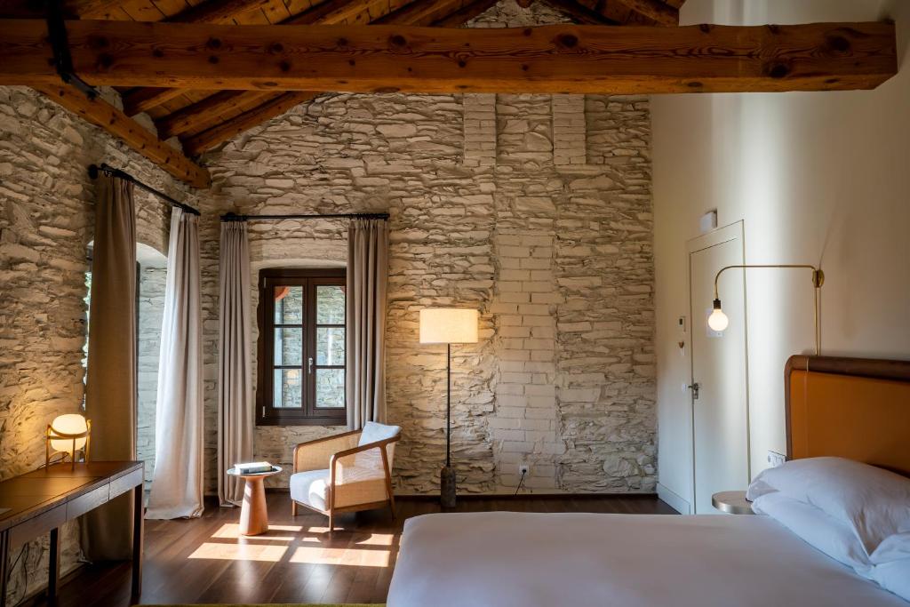 Postel nebo postele na pokoji v ubytování Torre del Remei