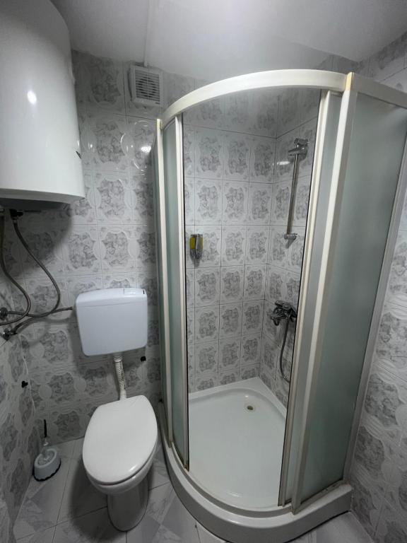 Koupelna v ubytování Villa Ajša