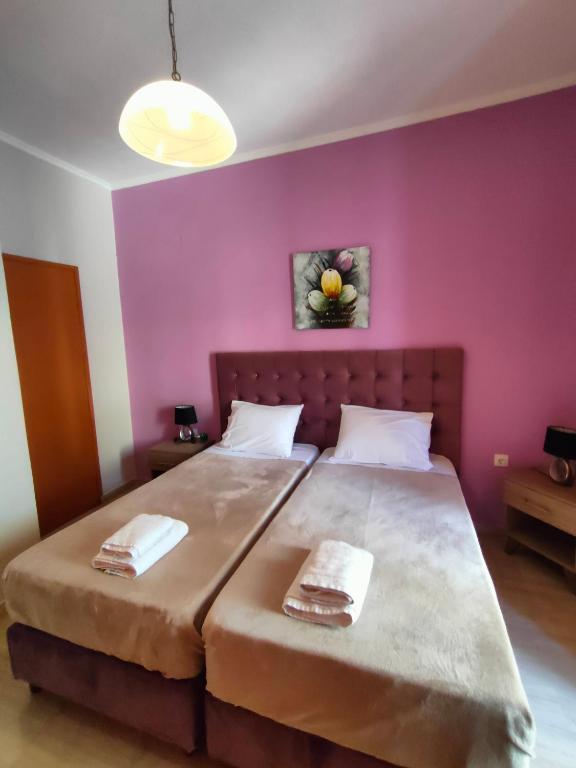 Posteľ alebo postele v izbe v ubytovaní Dionisos Apts Gouvia by Estia