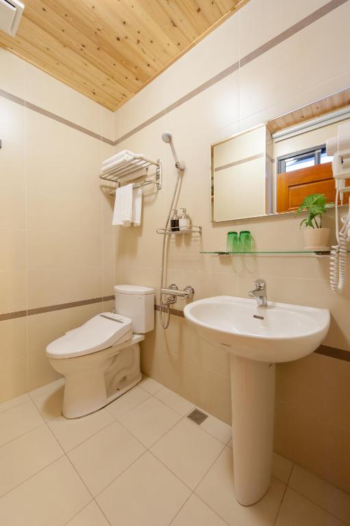 Koupelna v ubytování Jiaoxi Song Tian B&B