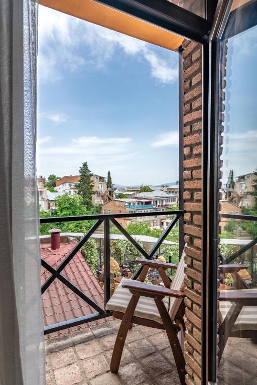 Balkón nebo terasa v ubytování GINGER Hotel