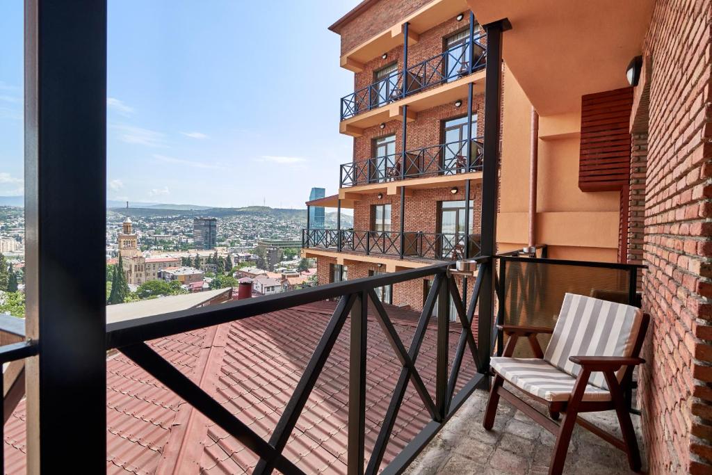 Balkón nebo terasa v ubytování GINGER Hotel