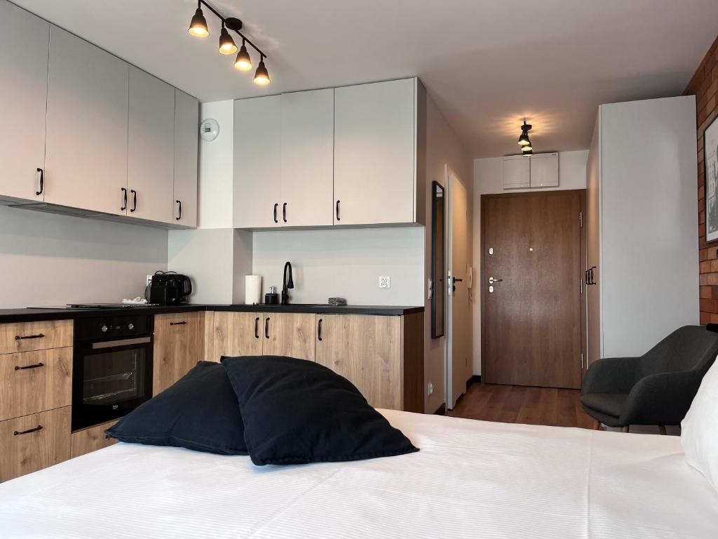 Kuchnia lub aneks kuchenny w obiekcie apartamenty-wroc Kurkowa