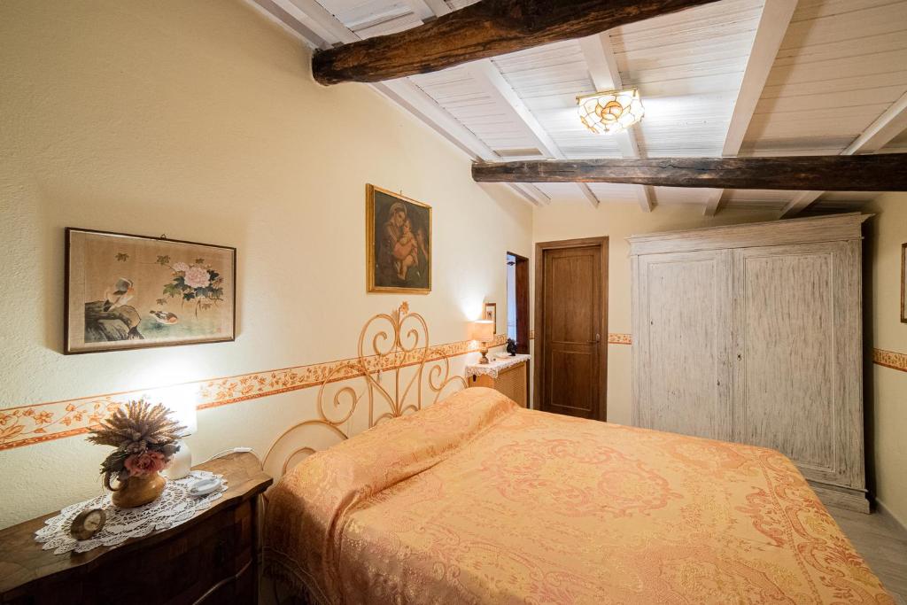 Łóżko lub łóżka w pokoju w obiekcie Pace e Relax, Wonderful Villa, Versilia sea view