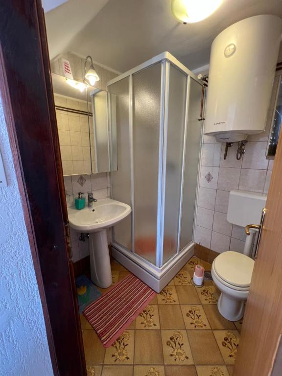 Koupelna v ubytování Apartment Ankica
