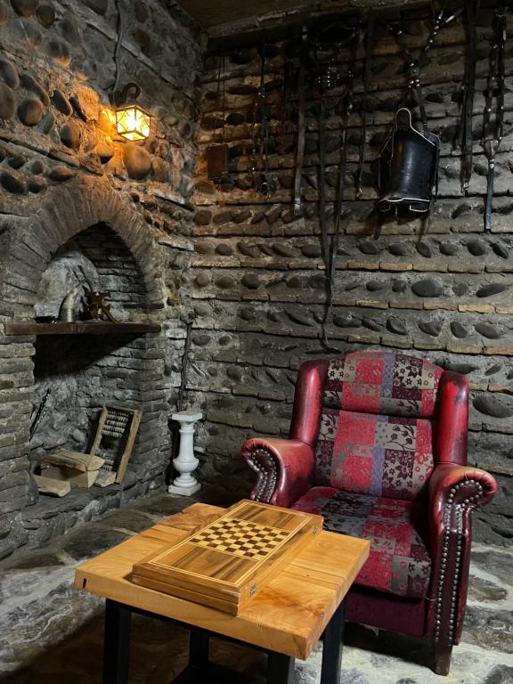 Posezení v ubytování Guest House Savane