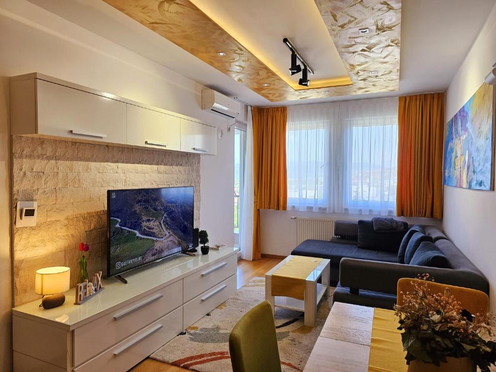 TV a/nebo společenská místnost v ubytování Apartment Lasta