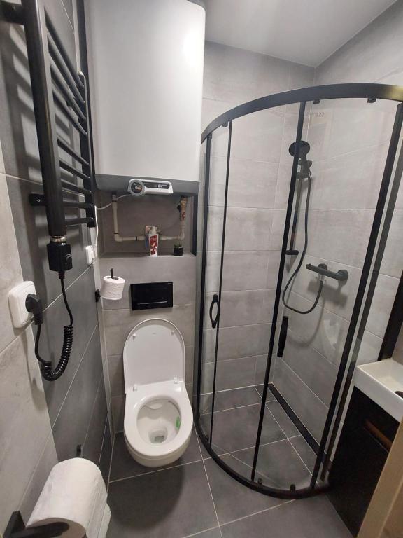 Koupelna v ubytování Apartmány Lucie