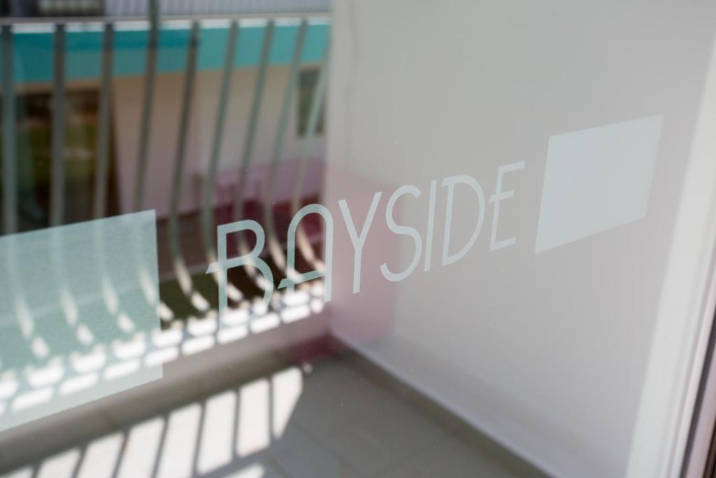 a view of a balcony with the words impossible at Bayside Salgados in Albufeira