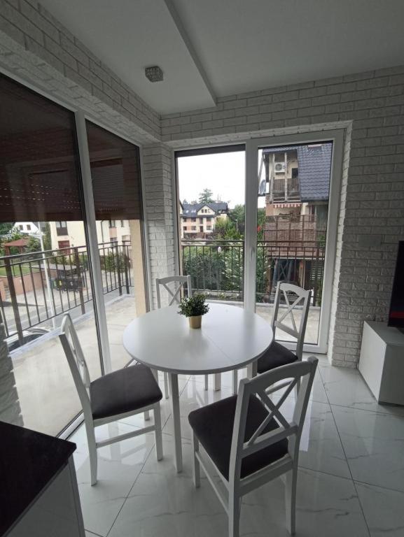 Balkon atau teras di Apartament Brzeg