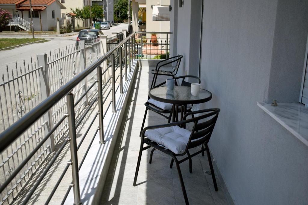 Balkón nebo terasa v ubytování Thea Home